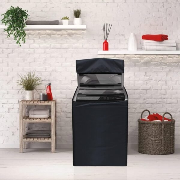 Top Load Washing Machine Cover Waterproof & Dust-Proof Compatible for All Brand 6 kg Washing Machine Color Grey - Image 3
