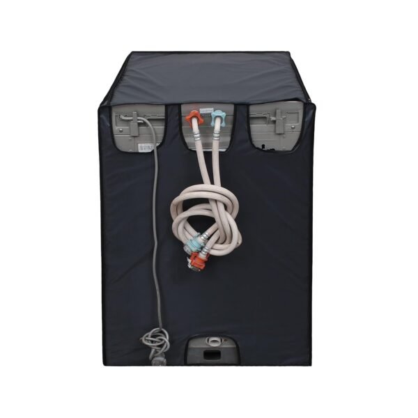 Top Load Washing Machine Cover Waterproof & Dust-Proof Compatible for All Brand 6 kg Washing Machine Color Grey - Image 4